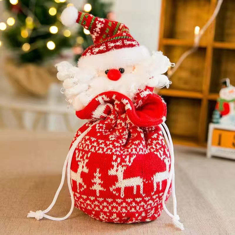 Christmas Gift Bag Apple Bag Christmas Eve Candy Bag Small Gift Tote Bag