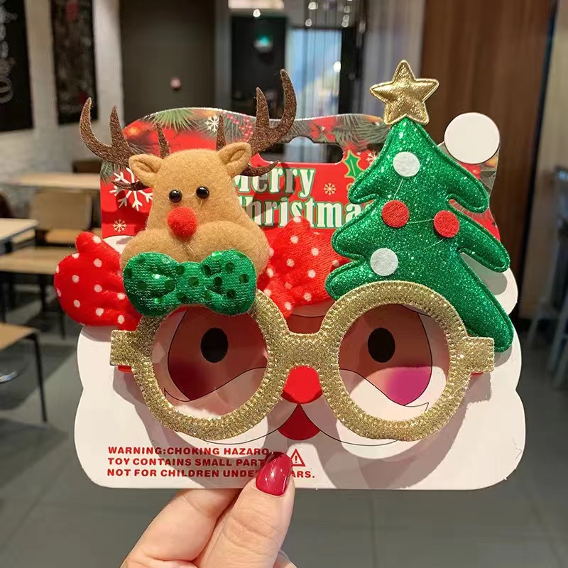 Creative Glasses Frames And Props For Christmas Party Decorations