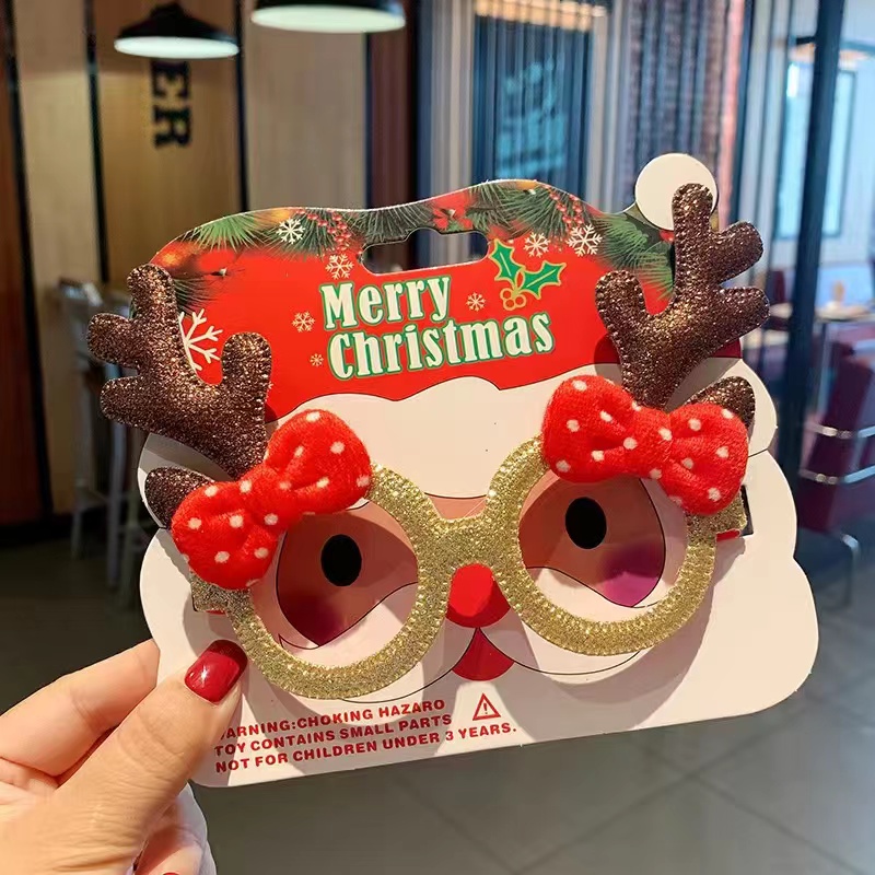 Creative Glasses Frames And Props For Christmas Party Decorations